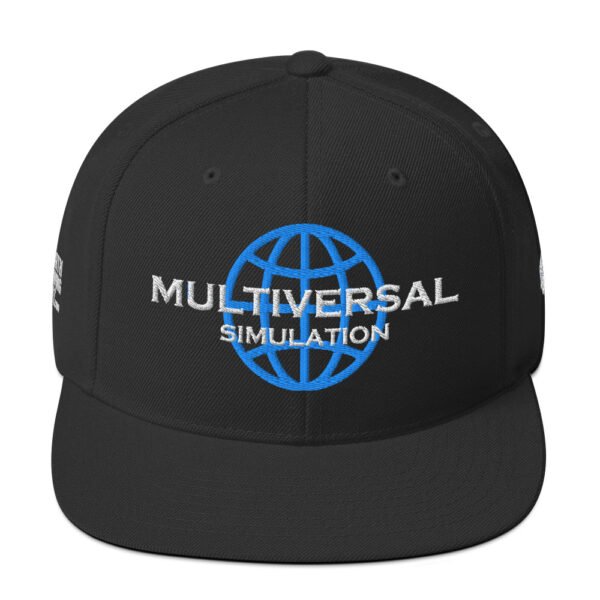 Multiversal Simulation Snapback Cap – Unisex (White Text) - Image 9