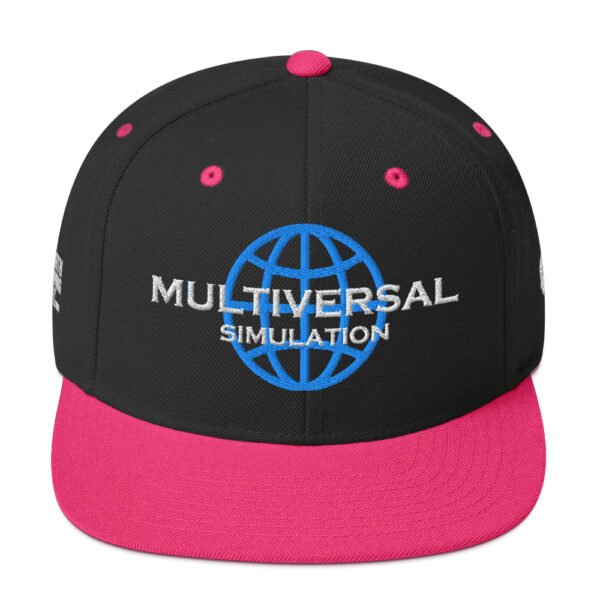 Multiversal Simulation Snapback Cap – Unisex (White Text) - Image 77