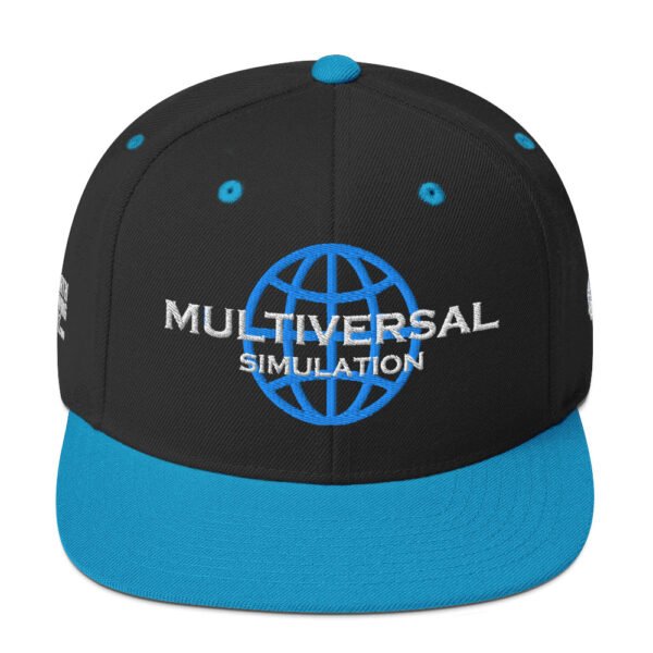 Multiversal Simulation Snapback Cap – Unisex (White Text)
