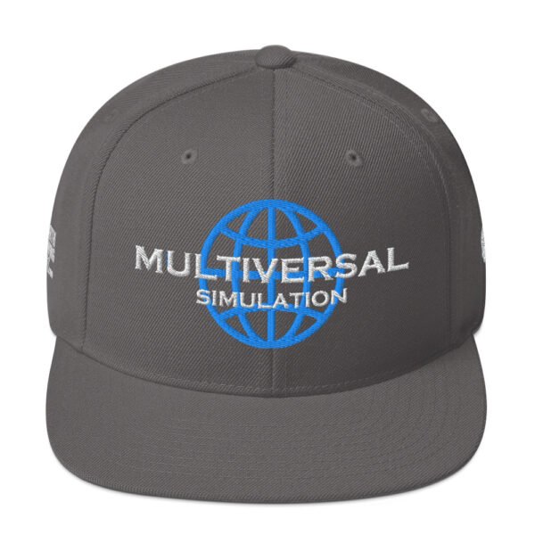 Multiversal Simulation Snapback Cap – Unisex (White Text) - Image 21