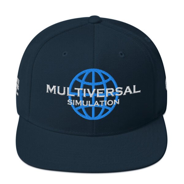 Multiversal Simulation Snapback Cap – Unisex (White Text) - Image 25