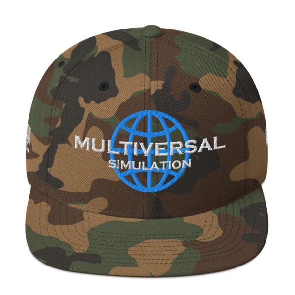 Multiversal Simulation Snapback Cap – Unisex (White Text) - Image 53