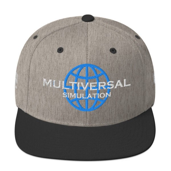 Multiversal Simulation Snapback Cap – Unisex (White Text) - Image 61