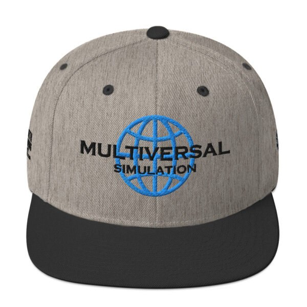 Mutliversal Simulation Snapback Cap – Unisex (Black Text) - Image 21