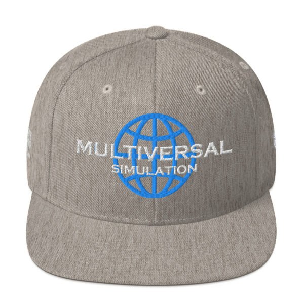 Multiversal Simulation Snapback Cap – Unisex (White Text) - Image 57
