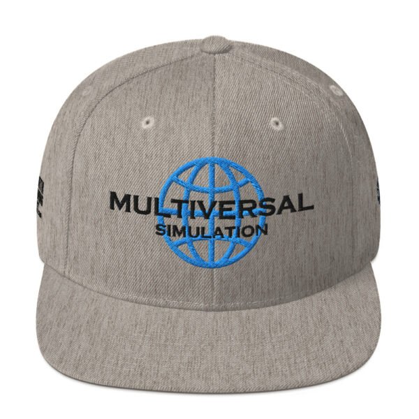 Mutliversal Simulation Snapback Cap – Unisex (Black Text) - Image 17