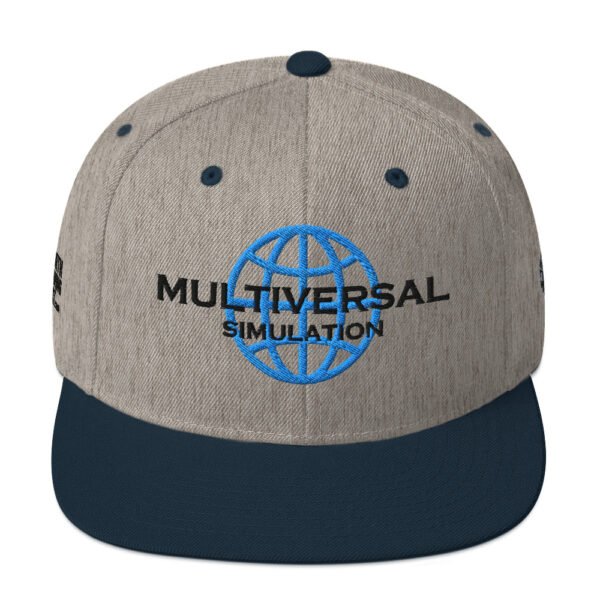 Mutliversal Simulation Snapback Cap – Unisex (Black Text) - Image 25