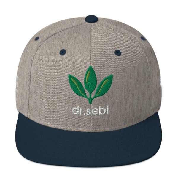 Dr. Sebi Snapback Cap – Unisex (White Text) - Image 65