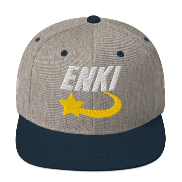 Enki Snapback Cap – Unisex (White Text) - Image 69