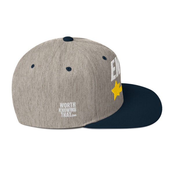 Enki Snapback Cap – Unisex (White Text) - Image 70