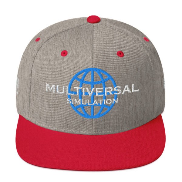 Multiversal Simulation Snapback Cap – Unisex (White Text) - Image 69