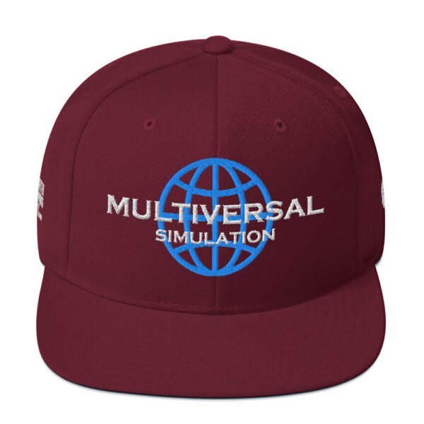 Multiversal Simulation Snapback Cap – Unisex (White Text) - Image 29