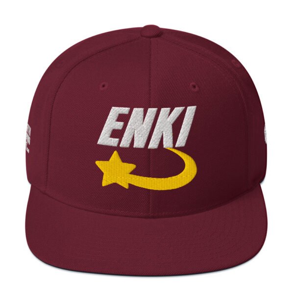 Enki Snapback Cap – Unisex (White Text) - Image 33