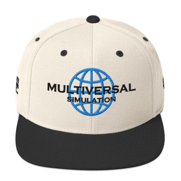Mutliversal Simulation Snapback Cap – Unisex (Black Text) - Image 9