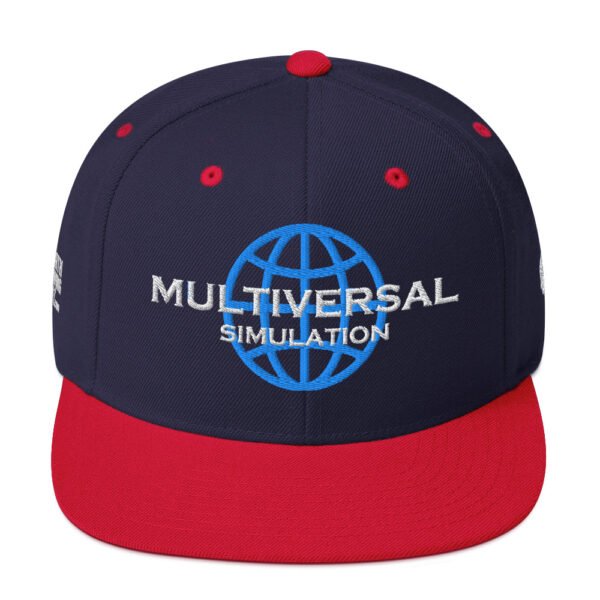 Multiversal Simulation Snapback Cap – Unisex (White Text) - Image 73