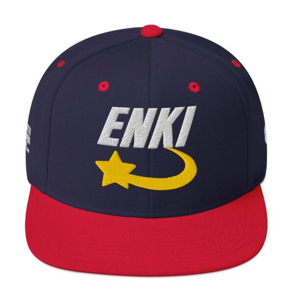 Enki Snapback Cap – Unisex (White Text) - Image 45