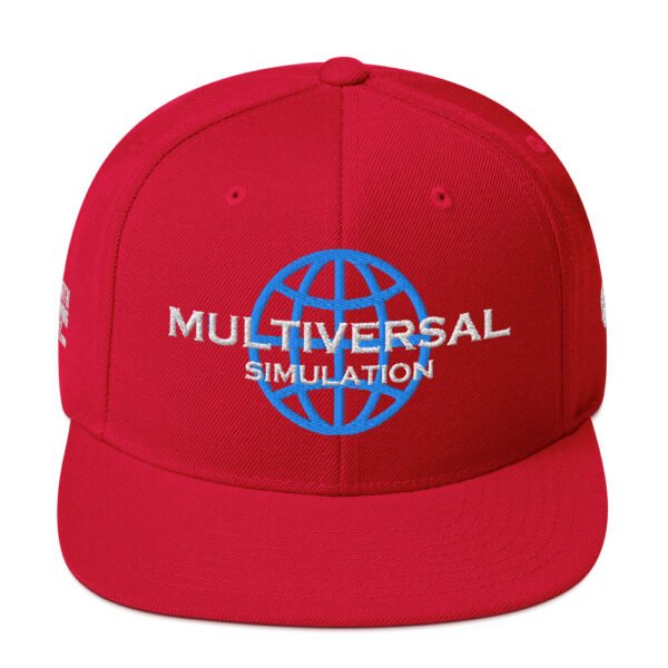 Multiversal Simulation Snapback Cap – Unisex (White Text) - Image 37