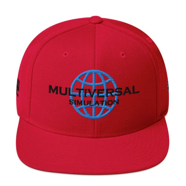 Mutliversal Simulation Snapback Cap – Unisex (Black Text) - Image 13