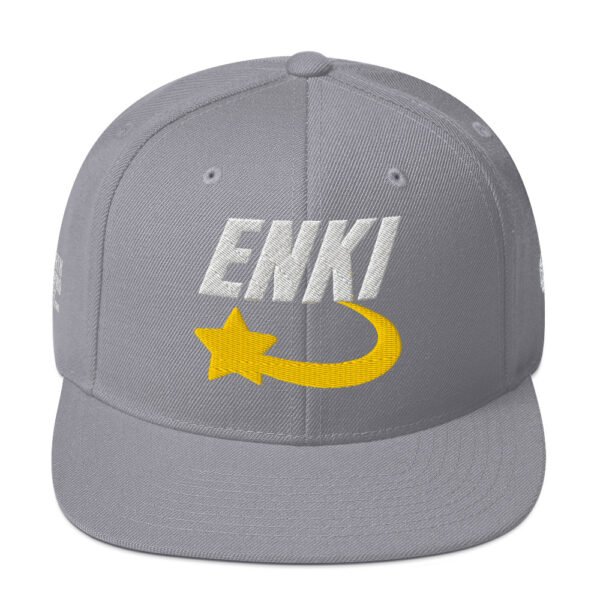 Enki Snapback Cap – Unisex (White Text) - Image 61