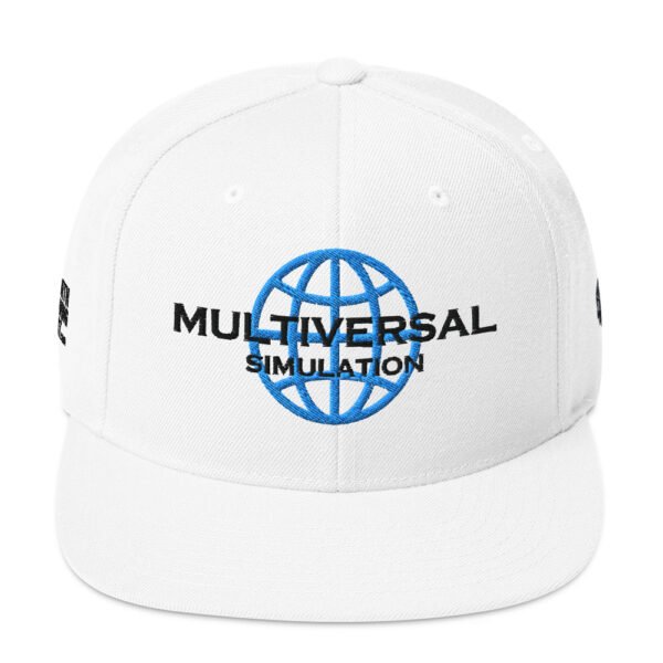 Mutliversal Simulation Snapback Cap – Unisex (Black Text) - Image 33