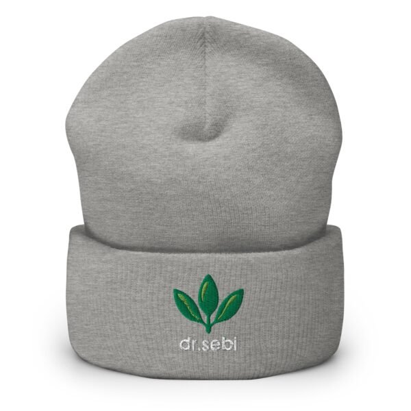 Dr. Sebi Hat – Cuffed Beanie Unisex (White Text) - Image 17