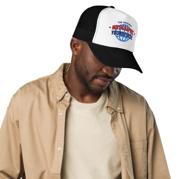 Holographic YOUniverse Foam Trucker Cap – Unisex - Image 29