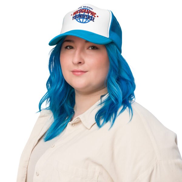 Holographic YOUniverse Foam Trucker Cap – Unisex - Image 14