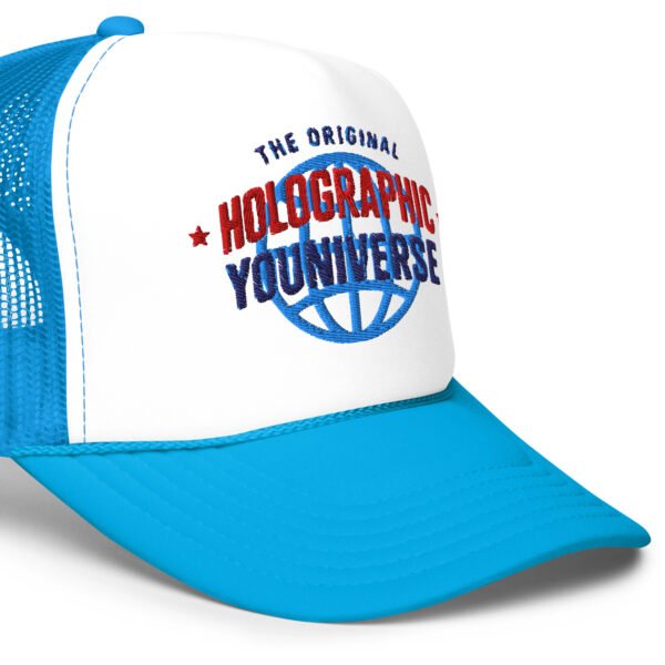 Holographic YOUniverse Foam Trucker Cap – Unisex - Image 16