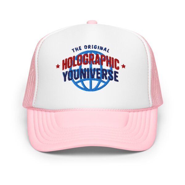 Holographic YOUniverse Foam Trucker Cap – Unisex - Image 17
