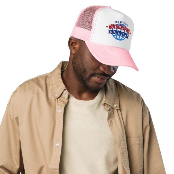 Holographic YOUniverse Foam Trucker Cap – Unisex - Image 21