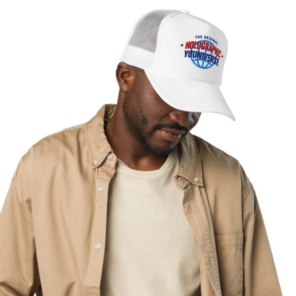 Holographic YOUniverse Foam Trucker Cap – Unisex - Image 37