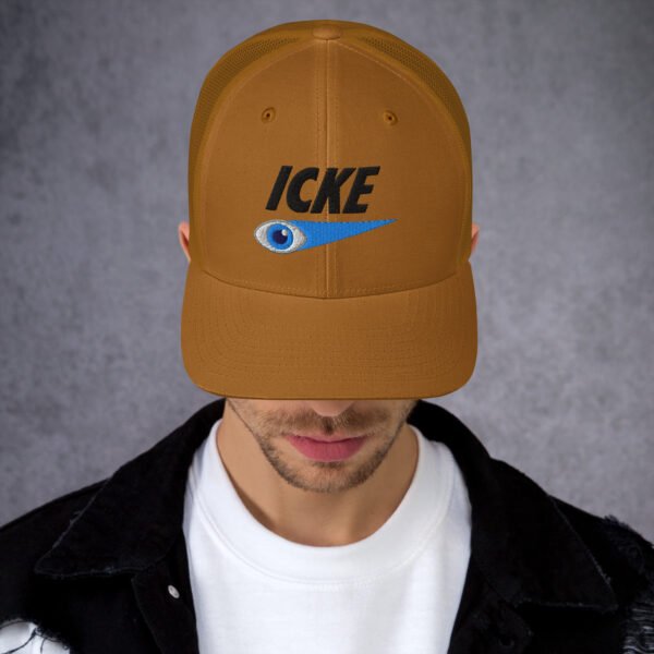 Icke Trucker Cap – Unisex (Black Text) - Image 34