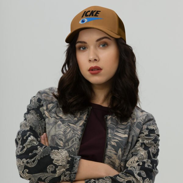 Icke Trucker Cap – Unisex (Black Text) - Image 39