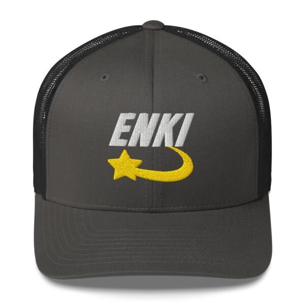 Enki Trucker Cap – Unisex (White Text) - Image 49