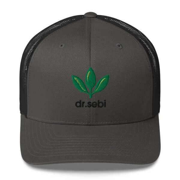 Dr. Sebi Trucker Cap – Unisex (Black Text) - Image 25