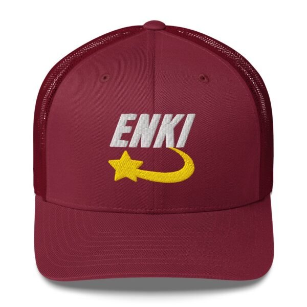 Enki Trucker Cap – Unisex (White Text) - Image 57