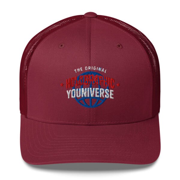 Holographic YOUniverse Trucker Cap – Unisex (White Text) - Image 49