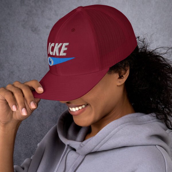 Icke Trucker Cap – Unisex (White Text) - Image 52