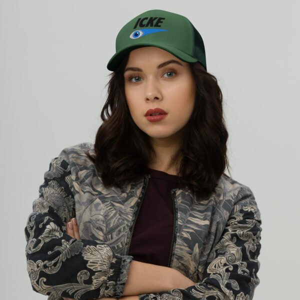 Icke Trucker Cap – Unisex (Black Text) - Image 31