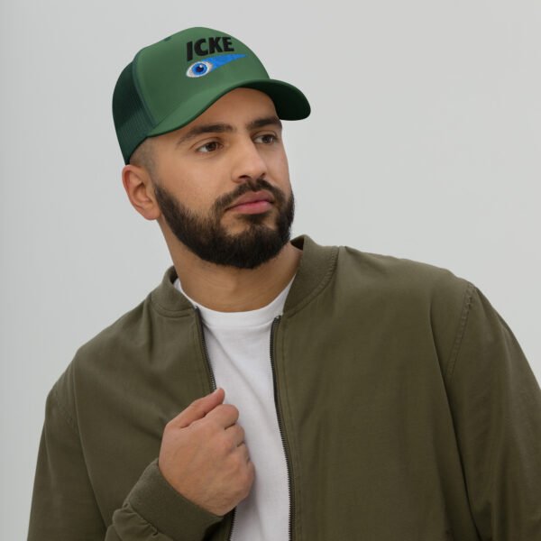 Icke Trucker Cap – Unisex (Black Text) - Image 30