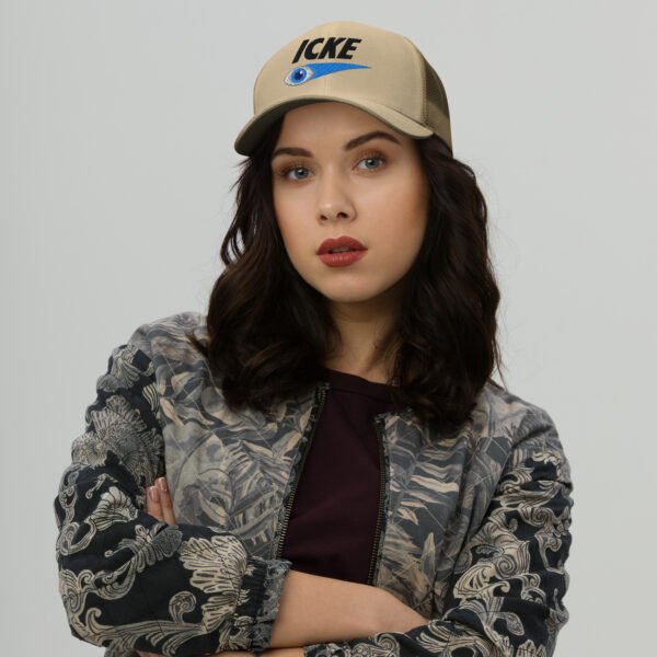 Icke Trucker Cap – Unisex (Black Text) - Image 79