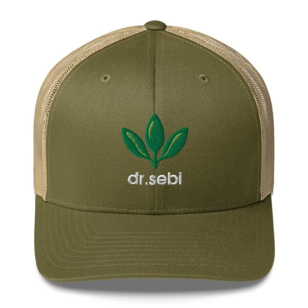 Dr. Sebi Trucker Cap – Unisex (White Text) - Image 137