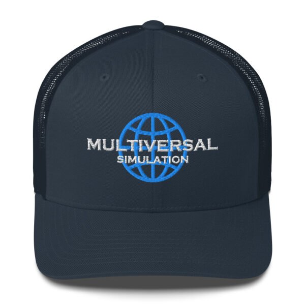Multiversal Simulation Trucker Cap – Unisex (White Text) - Image 33