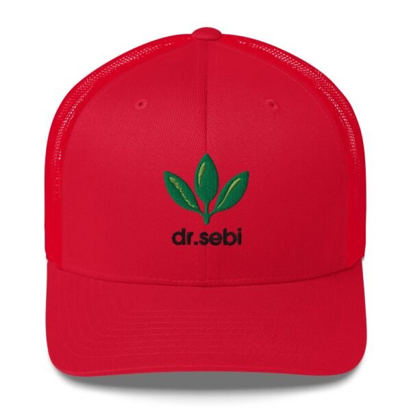 Dr. Sebi Trucker Cap – Unisex (Black Text) - Image 41