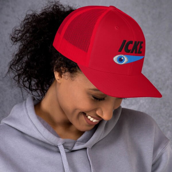 Icke Trucker Cap – Unisex (Black Text) - Image 101