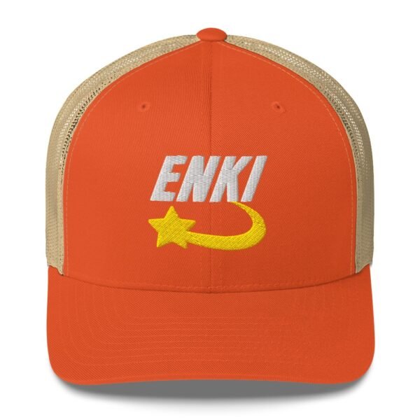 Enki Trucker Cap – Unisex (White Text) - Image 97