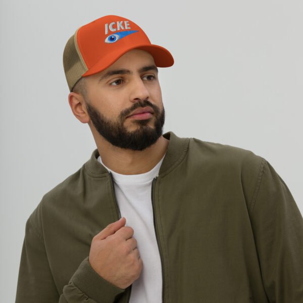 Icke Trucker Cap – Unisex (White Text) - Image 102