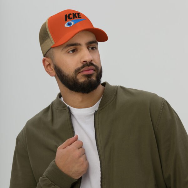 Icke Trucker Cap – Unisex (Black Text) - Image 46