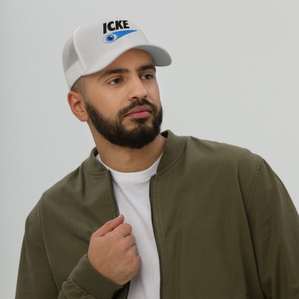 Icke Trucker Cap – Unisex (Black Text) - Image 70
