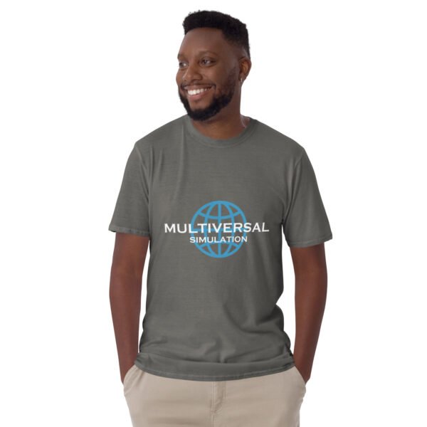 Multiversal Simulation T-Shirt – Short-Sleeve Unisex Tee (White Text) - Image 5
